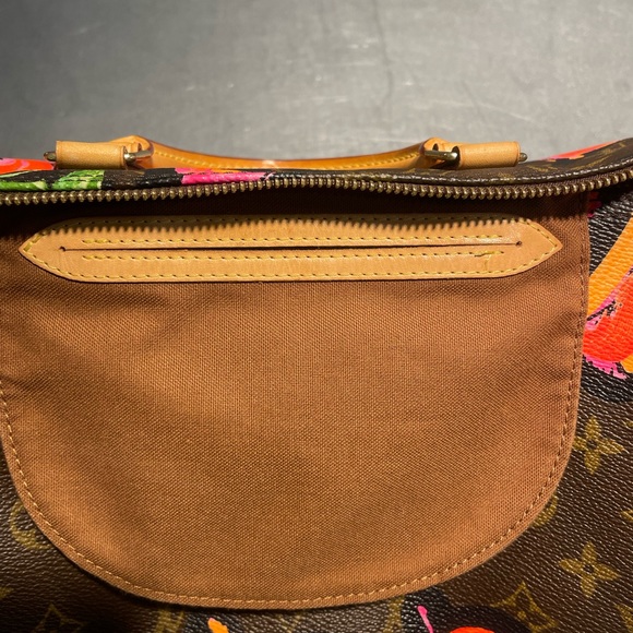 LOUIS VUITTON MONOGRAM ROSES SPEEDY 30 HANDBAG (2008) - Picture 5 of 16